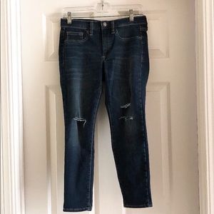 Distressed Denim Leggings by GAP